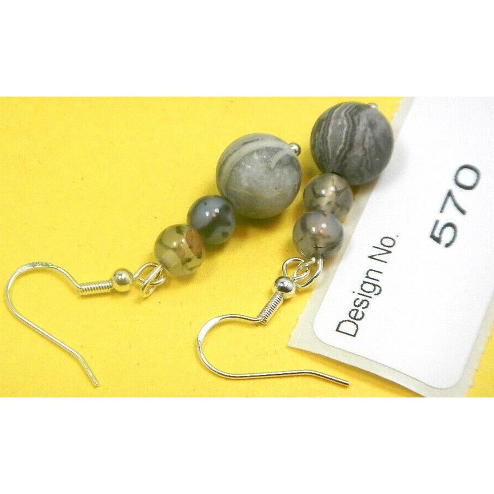 Jasper -Gemstone Earring-Energy Jewelry-Facilitate-balances the emotions-570
